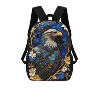 sinyumoney Abstract Eagle Kintsugi Zaino Scolastico Alla Moda Per Studenti, Adatto A Ragazzi E Ragazze, Ideale Per Viaggi All'aperto E Attività Ricreative. 17inch