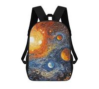 sinyumoney Abstract Galaxy Zaino Scolastico Per Bambini Da 17 Pollici, Zaino Casual Da Viaggio Per Ragazzi E Ragazze, Zaino Da Giorno Di Grande Capacità 17inch