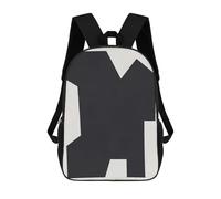 sinyumoney Abstract Geometric Shape Zaino Per Bambini Con Stampa 3D, Borsa Scolastica Per Ragazzi, Zainetto Casual, Borsa Divertente Per Bambini E Adolescenti 17inch