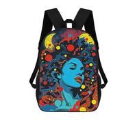 sinyumoney Abstract Space Fantasy Zaino Scolastico Per Bambini, Borsa Scolastica Stampata in 3D Per Ragazzi, Studenti Delle Scuole Elementari E Medie 17inch