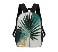 sinyumoney Abstract Sun Palm Leaf Art Zaino, Zaino Per Bambini, Borsa Scolastica Per Studenti, Zaino Per Libri, Borsa Scolastica Stampata in 3D Per Ragazzi E Ragazze 17inch