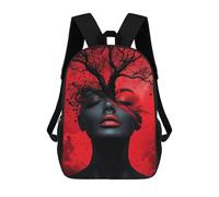sinyumoney AbstractWoman And Tree Zaino Scolastico Per Bambini, Stampato in 3D, Borsa Scolastica Alla Moda, Borsa Scolastica Casual Per Ragazzi, Studenti Delle Scuole Elementari E Medie 17inch