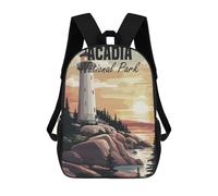 sinyumoney Acadia National Park Zaino Scolastico Stampato in 3D, Borse Scolastiche Per Ragazzi E Ragazze, Zaino Per Laptop Per Bambini/studenti/adulti 17inch
