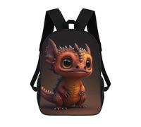 sinyumoney Adorable Baby Dragon Artwork Zaino Scolastico Per Bambini Stampato in 3D Per Bambini, Zaini Da Viaggio, Borse Per Libri Per Ragazzi, Studenti Delle Scuole Elementari 17inch