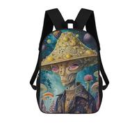 sinyumoney Alien Art LVII Zaino Scolastico Per Bambini, Stampato in 3D, Borsa Scolastica Alla Moda, Borsa Scolastica Casual Per Ragazzi, Studenti Delle Scuole Elementari E Medie 17inch