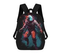 sinyumoney Alien Astronaut Zaini Stampati in 3D Per Bambini, Zaini Scolastici, Borse Scolastiche, Zaini Alla Moda Per Ragazzi, Studenti Delle Scuole Elementari E Medie 17inch