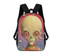 sinyumoney Alien in Space Suit Zaini Casual Per Bambini, Borse Scolastiche Per Ragazzi E Ragazze, Zaini Per Libri, Zaini 17inch
