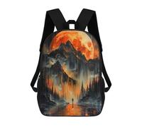sinyumoney Alone in Golden Landscape Zaini, Zaino Per Bambini, Borsa Scolastica Per Studenti, Zaini Da Viaggio Stampati in 3D, Zaino Accessorio Moda, Zaini Impermeabili Per Bambini 17inch