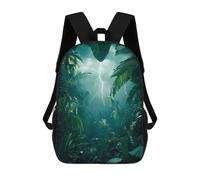 sinyumoney Alone in The Dark Zaino Scuola Per Ragazze Zaino Casual Leggero Per Ragazzi E Ragazze Ideale Per Studenti Di Scuola, Storm tropicale, 17"