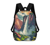 sinyumoney Angel Falls Majesty Zaino Scolastico Per Bambini, Stampato in 3D, Borsa Scolastica Alla Moda, Borsa Scolastica Casual Per Ragazzi, Studenti Delle Scuole Elementari E Medie 17inch
