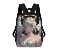 sinyumoney Angel with White Wings Zaini, Zaino Per Bambini, Borsa Scolastica Per Studenti, Zaini Da Viaggio Stampati in 3D, Zaino Accessorio Moda, Zaini Impermeabili Per Bambini 17inch