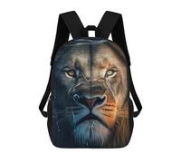 sinyumoney Angry Lion Face Underwater Zaino Scolastico Per Bambini, Stampato in 3D, Borsa Scolastica Alla Moda, Borsa Scolastica Casual Per Ragazzi, Studenti Delle Scuole Elementari E Medie 17inch