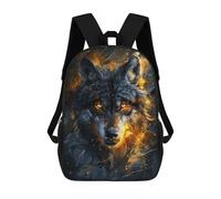 sinyumoney Animal Majestic Wolf Zaino Per La Scuola Stampato in 3D Borsa Scolastica Per Ragazzi E Ragazze Zaino Per Bambini Zaino Da Viaggio 17inch