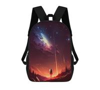 sinyumoney Anime Sunset Landscape Zaino Scolastico Zaino Per Bambini Borsa Scolastica Di Grande Capacità Zaino Per Bambini Per La Scuola Zaino 3D Borsa Per Libri Regali Per Bambini 17inch