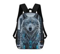 sinyumoney Arctic Wolf in The Snow Zaino Scolastico Stampato in 3D, Borse Scolastiche Per Ragazzi E Ragazze, Zaino Per Laptop Per Bambini/studenti/adulti 17inch