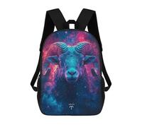 sinyumoney Aries Zodiac Ram Zaino Scolastico Per Bambini, Borsa Scolastica Stampata in 3D Per Ragazzi, Studenti Delle Scuole Elementari E Medie 17inch
