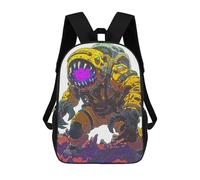 sinyumoney Astronaut Alien Zaini, Zaino Per Bambini, Borsa Scolastica Per Studenti, Zaini Da Viaggio Stampati in 3D, Zaino Accessorio Moda, Zaini Impermeabili Per Bambini 17inch