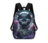 sinyumoney Astronaut Cat in Space Zaino Per Bambini Borsa Scolastica Per Ragazzi Cartone Animato Stampa 3D Borsa Scolastica Per Studenti Zaino Per Laptop Per Ragazzi E Ragazze 17inch