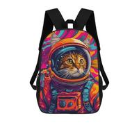 sinyumoney Astronaut Cat Space Animal Zaino Scolastico Impermeabile, Zaino Da Viaggio, Borsa Per Computer Per Ragazze, Ragazzi E Adolescenti 17inch