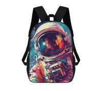 sinyumoney Astronaut Colorful Zaini Per Bambini, Zaini Scolastici Personalizzati 3D Per Ragazzi E Ragazze, Zaini Scolastici Grandi, Zaini Casual Da Giorno 17inch