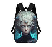sinyumoney Astronaut Gazing at Planets -3 Zaini Stampati 3D Per Bambini, Borse Da Scuola Alla Moda Per Ragazzi Borse Da Viaggio Borse Scuola Scuola Per Studenti Primaria, Ritratto Fantasy Enchanted