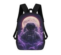 sinyumoney Astronaut in Clouds with Moon Zaino Scolastico Impermeabile Da Viaggio Borsa Per Computer - Perfetto Per Viaggi, Lavoro E Uso Quotidiano 17inch