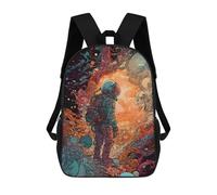 sinyumoney Astronaut in Cosmic Chaos Zaino Scolastico Stampato in 3D, Borse Scolastiche Per Ragazzi E Ragazze, Zaino Per Laptop Per Bambini/studenti/adulti 17inch