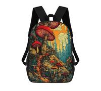 sinyumoney Astronaut in Halloween Forest -2 Zaini Per Bambini Zaini Personalizzati 3D Per Ragazzi E Ragazze, Grandi Zaini Scolari Casual, Mistico Mushroom Forest-2, 17"