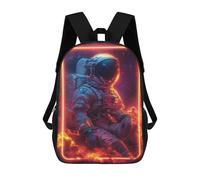 sinyumoney Astronaut In Neon Frame Zaino Scolastico Per Bambini, Stampato in 3D, Borsa Scolastica Alla Moda, Borsa Scolastica Casual Per Ragazzi, Studenti Delle Scuole Elementari E Medie 17inch