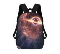 sinyumoney Astronaut in Space Playing Sassofono Zaino Scuola Stampato 3D, Zaino Alla Moda Per Bambini, Zaino Per Ragazzi Studenti Del College, Black Hole's Grip Astronaut's Journey, 17"