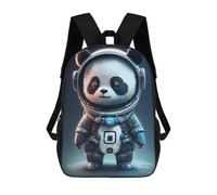 sinyumoney Astronaut Panda Bear Zaino Per Bambini Borsa Scolastica Per Ragazzi Cartone Animato Stampa 3D Borsa Scolastica Per Studenti Zaino Per Laptop Per Ragazzi E Ragazze 17inch