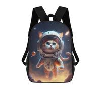 sinyumoney Astronaut Space Cat Zaino Per La Scuola Stampato in 3D Borsa Scolastica Per Ragazzi E Ragazze Zaino Per Bambini Zaino Da Viaggio 17inch