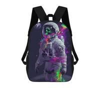 sinyumoney Astronaut Space Husky Zaino Scuola Per Ragazze E Ragazzi Con Tasca Zaino Alla Moda Per Bambini, Astronaut Fantasy, 17"