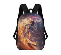 sinyumoney Astronaut Space Surfing Zaini Per Bambini, Zaini Scolastici Personalizzati 3D Per Ragazzi E Ragazze, Zaini Scolastici Grandi, Zaini Casual Da Giorno 17inch