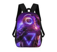 sinyumoney Astronaut with Galaxy Helmet Zaino Scolastico Stampato in 3D Zaini Casual Per Bambini Borsa Scolastica Stampata in 3D Per Ragazzi Delle Elementari E Delle Medie 17inch