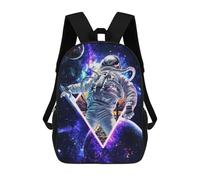 sinyumoney Astronaut with Lightsaber Zaino Per Bambini, Zainetti 3D Per La Scuola, Zainetto Per Bambini, Zainetto Casual, Zaino Alla Moda 17inch