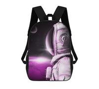 sinyumoney Astronaut with Spacesuit Zaino Scolastico Stampato in 3D, Borse Scolastiche Per Ragazzi E Ragazze, Zaino Per Laptop Per Bambini/studenti/adulti 17inch