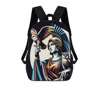sinyumoney Athena Wpap Pop Art Zaino Scolastico Alla Moda Per Studenti, Adatto A Ragazzi E Ragazze, Ideale Per Viaggi All'aperto E Attività Ricreative. 17inch