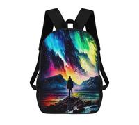 sinyumoney Aurora Dreamscape Zaino Scolastico Stampato in 3D, Borse Scolastiche Per Ragazzi E Ragazze, Zaino Per Laptop Per Bambini/studenti/adulti 17inch