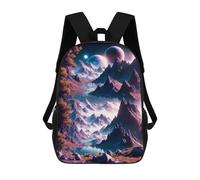sinyumoney Autumn Fall Coastline Zaini scolastici per bambini, Zaini da scuola stampati 3D, Borse da scuola alla moda per ragazzi, studenti delle scuole elementari e del college, Celestial Mountains