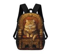 sinyumoney Autumn Pumpkin Art Print - Zaino per bambini, con stampa 3D, per la scuola, per bambini, per ragazzi e ragazze, Style-22, 17"