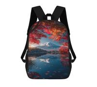 sinyumoney Autumnal Lake Reflections Zaino Scolastico Alla Moda Per Studenti, Adatto A Ragazzi E Ragazze, Ideale Per Viaggi All'aperto E Attività Ricreative. 17inch