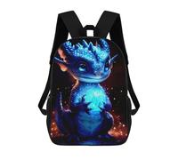 sinyumoney Baby Dragon Zaino Scolastico Per Bambini, Borsa Scolastica Stampata in 3D Per Ragazzi, Studenti Delle Scuole Elementari E Medie 17inch