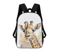 sinyumoney Baby Giraffe Watercolor Zaino Scolastico Alla Moda Per Studenti, Adatto A Ragazzi E Ragazze, Ideale Per Viaggi All'aperto E Attività Ricreative. 17inch