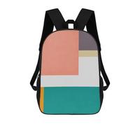 sinyumoney Bambini 17inch Borsa Scolastica Abstract And Conceptual 2 Zaino Scolastico Per Bambini Borsa Per Libri Scuola Alla Moda Casual Zaini Da Viaggio Stampa 3D Divertenti Borse Per Libri