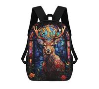 sinyumoney Bambini 17inch Borsa Scolastica Abstract Deer Zaino Scolastico Per Bambini Borsa Per Libri Scuola Alla Moda Casual Zaini Da Viaggio Stampa 3D Divertenti Borse Per Libri