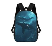 sinyumoney Bambini 17inch Borsa Scolastica Celestial Whale in Galaxy Zaino Scolastico Per Bambini Borsa Per Libri Scuola Alla Moda Casual Zaini Da Viaggio Stampa 3D Divertenti Borse Per Libri