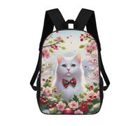 sinyumoney Bambini 17inch Borsa Scolastica Festive Cat 01 Spring Zaino Scolastico Per Bambini Borsa Per Libri Scuola Alla Moda Casual Zaini Da Viaggio Stampa 3D Divertenti Borse Per Libri
