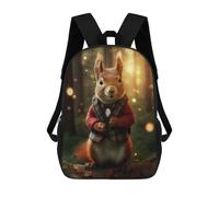 sinyumoney Bambini 17inch Borsa Scolastica Magical Red Squirrel Zaino Scolastico Per Bambini Borsa Per Libri Scuola Alla Moda Casual Zaini Da Viaggio Stampa 3D Divertenti Borse Per Libri