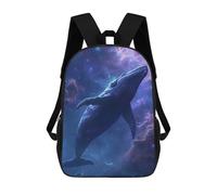 sinyumoney Bambini 17inch Borsa Scolastica Nebula Whale Zaino Scolastico Per Bambini Borsa Per Libri Scuola Alla Moda Casual Zaini Da Viaggio Stampa 3D Divertenti Borse Per Libri
